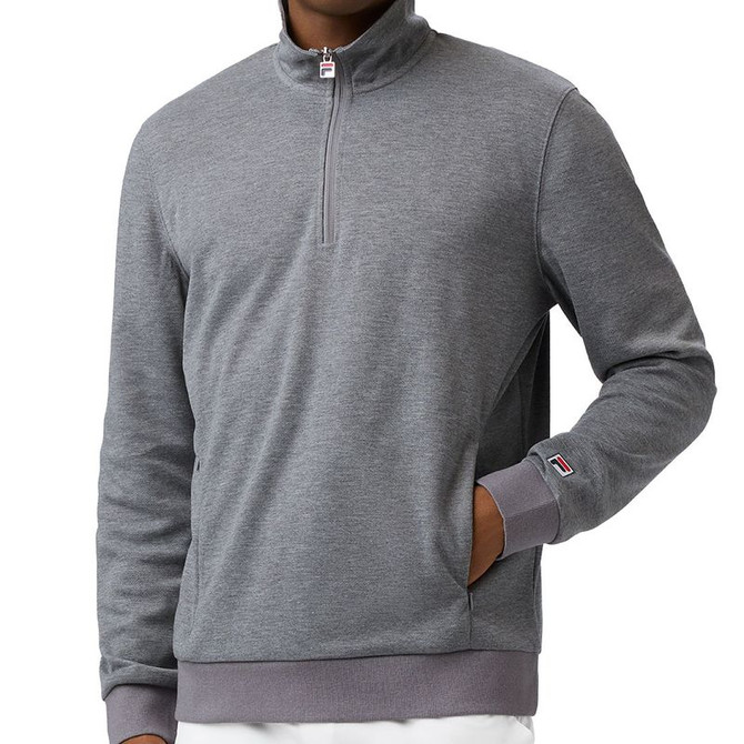 Fila Essentials 1/4 Zip Long Sleeve - Grey Heather
