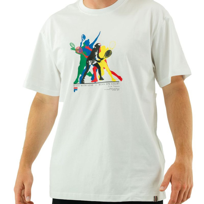 Fila Player Graphic Tee Shirt - White - Final Sale