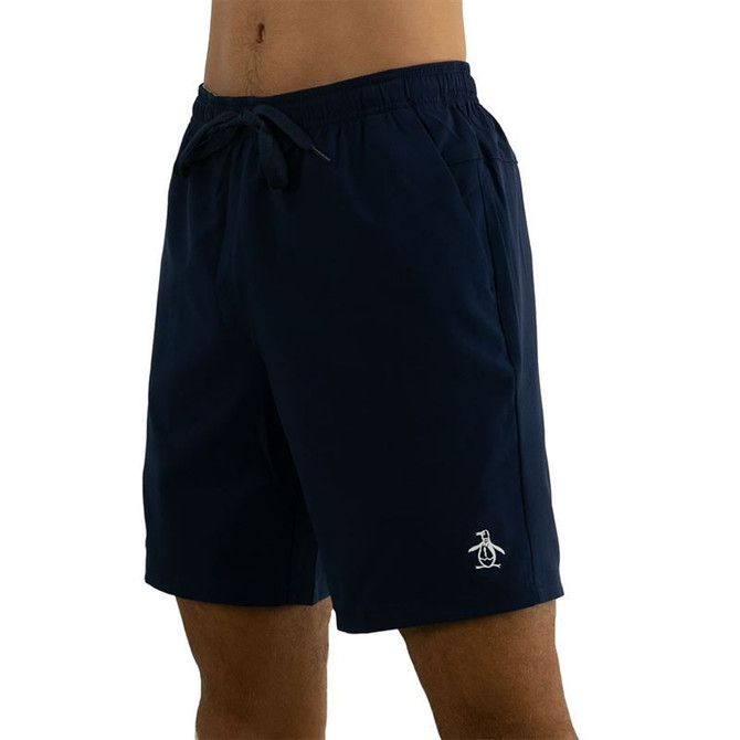 Penguin Solid Tennis Short - Black Iris