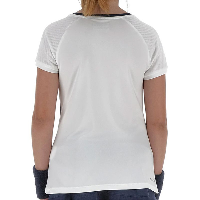 Lotto Girls Squadra II Short Sleeve Top - Bright White - 2