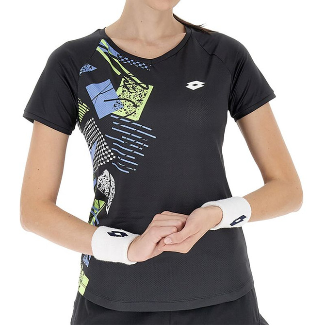 Lotto Tech 1 D5 Short Sleeve Top - Black - Final Sale