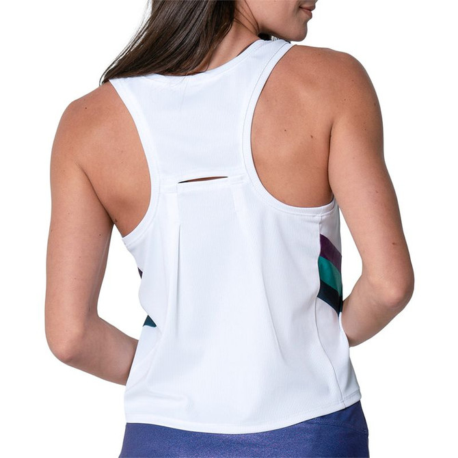 Lucky in Love Shimmer Legacy Tank Top - White - 3