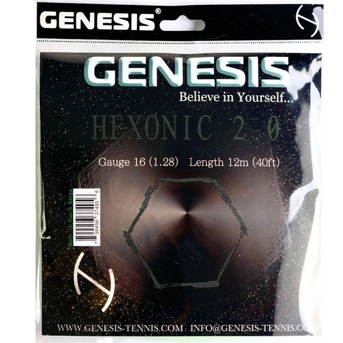 Genesis Hexonic 2.0 16G Black Tennis String