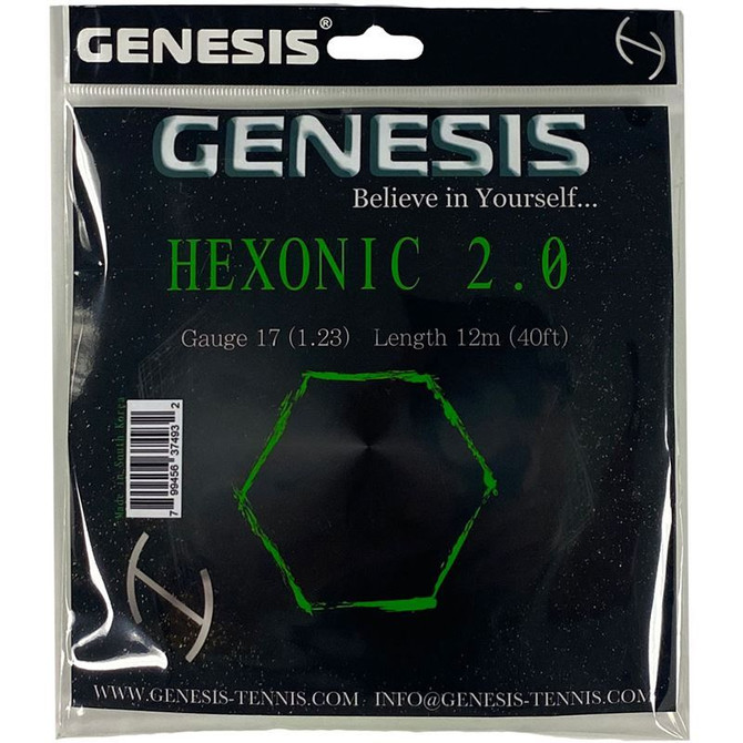 Genesis Hexonic 2.0 17G Green Tennis String