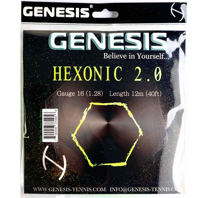 Genesis Hexonic 2.0 16G Yellow Tennis String