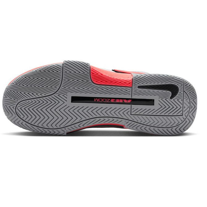 Nike Zoom GP Challenge 1 Premium Womens Tennis Shoe - White/Hot Lava/Wolf Grey - 2