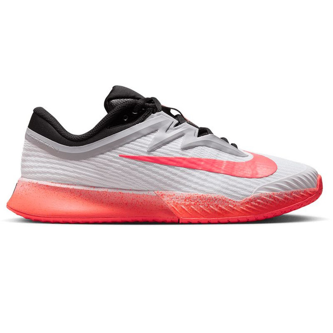 Nike Zoom Vapor Pro 3 Premium Womens Tennis Shoe - White/Hot Lava/Wolf Grey