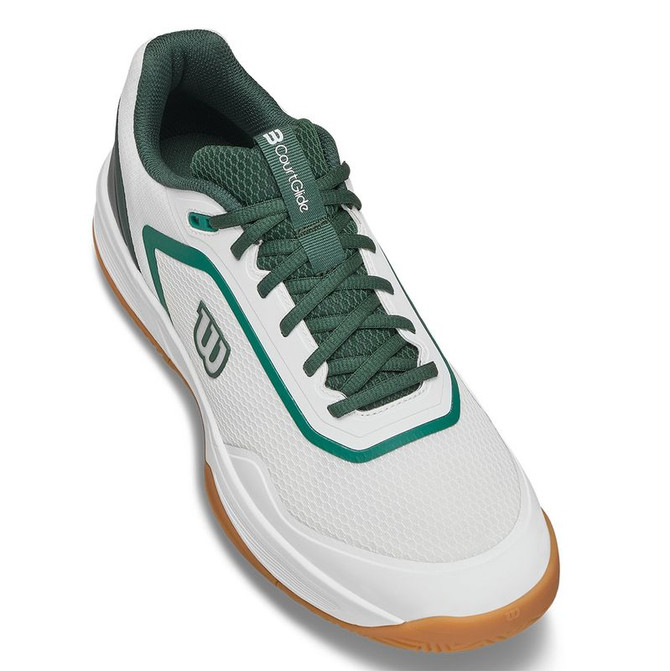 Wilson CourtGlide Mens Tennis Shoe - White/Sycamore/Gum - 8