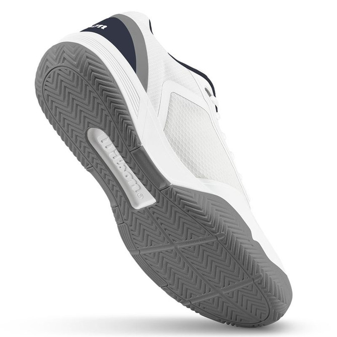 Wilson CourtGlide Mens Tennis Shoe - White/Navy Blazer/Quarry - 10