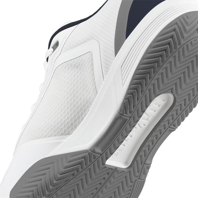 Wilson CourtGlide Mens Tennis Shoe - White/Navy Blazer/Quarry - 12