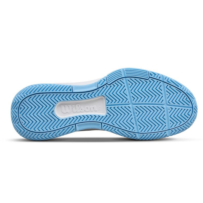 Wilson CourtGlide Womens Tennis Shoe - White/Airy Blue/Navy Blazer - 2
