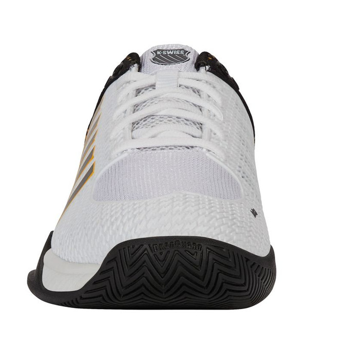 K Swiss Express Light WIDE (2E) Mens Pickleball Shoe - White/Daffodil - 5