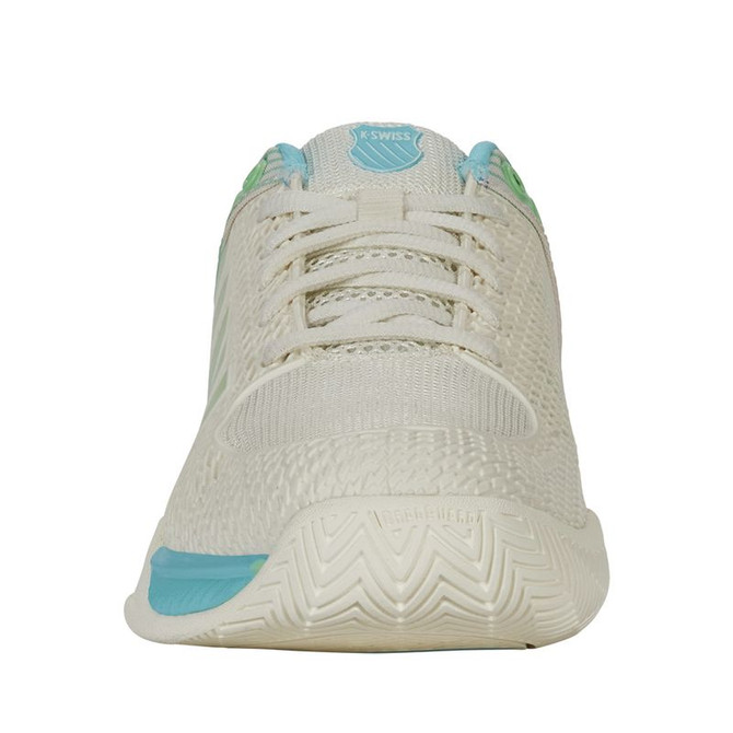 K Swiss Express Light WIDE (D) Womens Pickleball Shoe - Egret/Green - 5