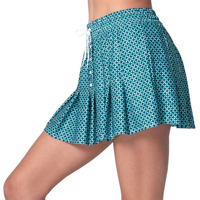 Lucky in Love Eyelet You Win High Waist Skirt - Aquamarine - Final Sale - 4
