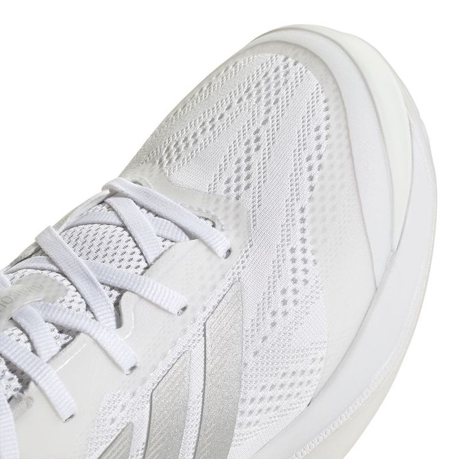 adidas Avacourt 3 Womens Tennis Shoe - White/Silver Metallic/Grey - 7