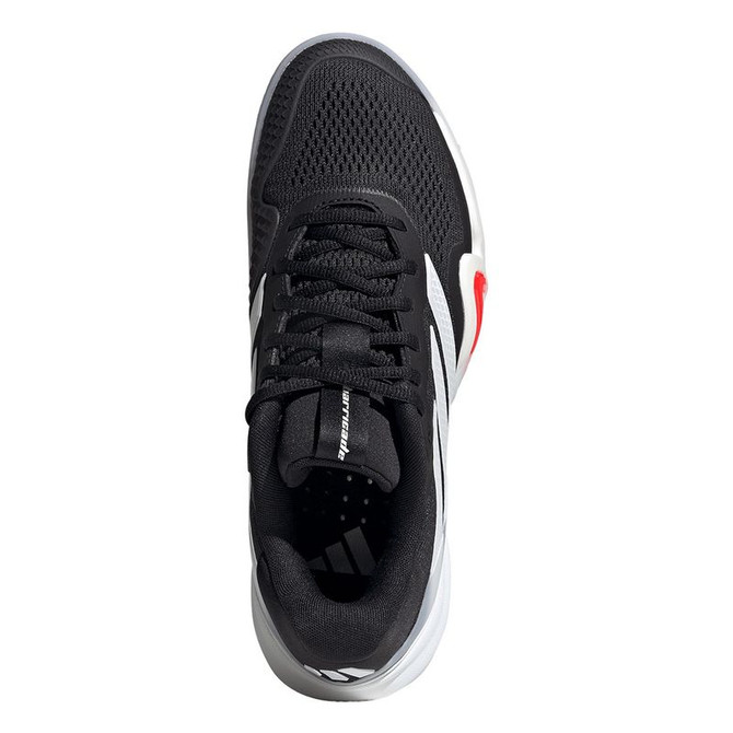 adidas Barricade 14 Mens Clay Tennis Shoe - Core Black/Zero Metallic/Lucid Red - 6