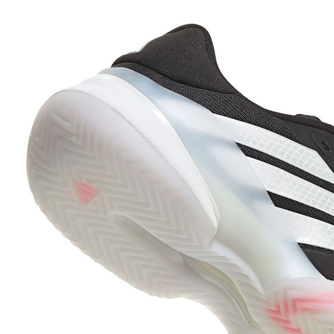 adidas Barricade 14 Mens Clay Tennis Shoe - Core Black/Zero Metallic/Lucid Red - 7