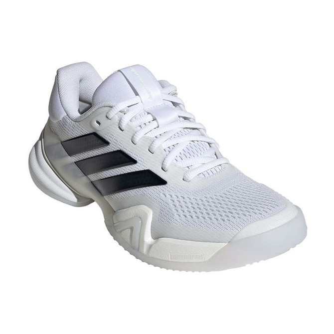 adidas Barricade 14 Womens Tennis Shoe - White/Core Black/White - 4