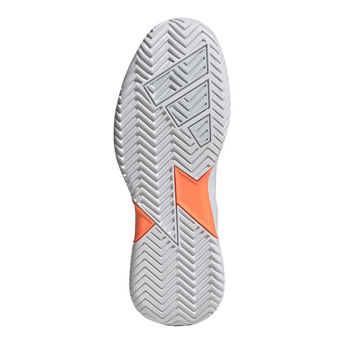 adidas Defiant Speed 2 Womens Tennis Shoe - White/Halo Blue/Beam Orange - 2
