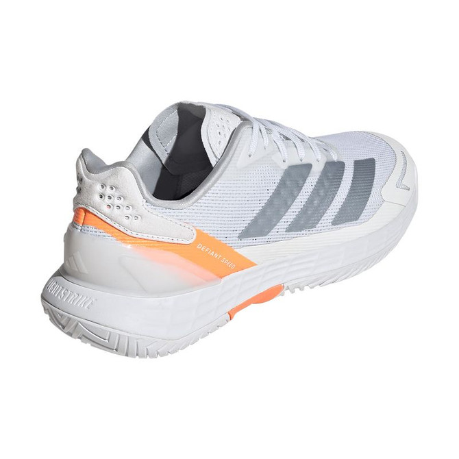 adidas Defiant Speed 2 Womens Tennis Shoe - White/Halo Blue/Beam Orange - 6
