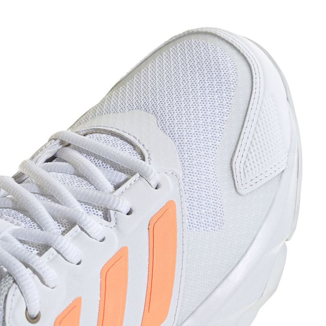 adidas CourtJam Control 3 Womens Tennis Shoe - White/Beam Orange/Crystal White - 7