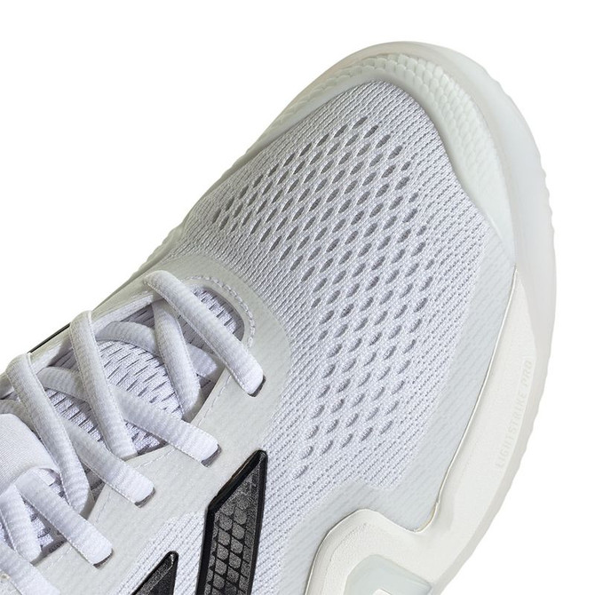 adidas Barricade 14 Womens Clay Tennis Shoe - White/Core Black/White - 7