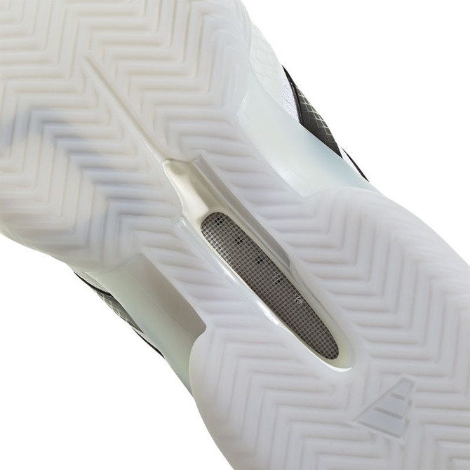 adidas Barricade 14 Womens Clay Tennis Shoe - White/Core Black/White - 8