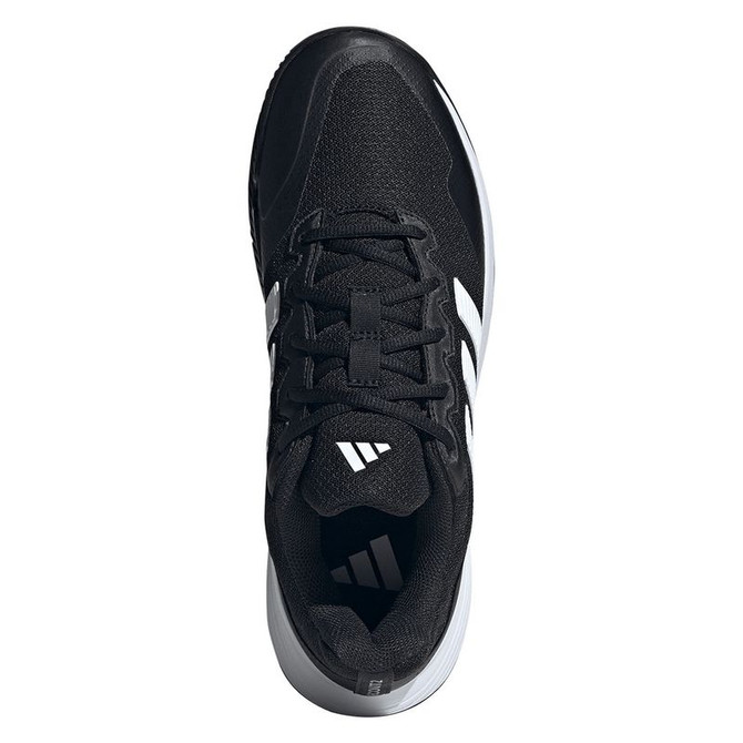 adidas GameCourt 2 Mens Tennis Shoe - Core Black/White/Silver Metallic - 6