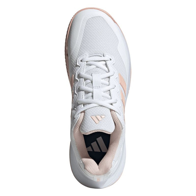 adidas GameCourt 2 Womens Tennis Shoe - White/Blush Pink/White - 6
