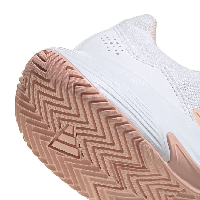 adidas GameCourt 2 Womens Tennis Shoe - White/Blush Pink/White - 7