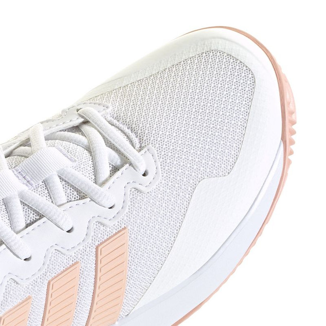 adidas GameCourt 2 Womens Tennis Shoe - White/Blush Pink/White - 8