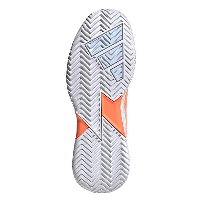 adidas Defiant Speed 2 Womens Tennis Shoe - Beam Orange/Crystal Sky/White - 2