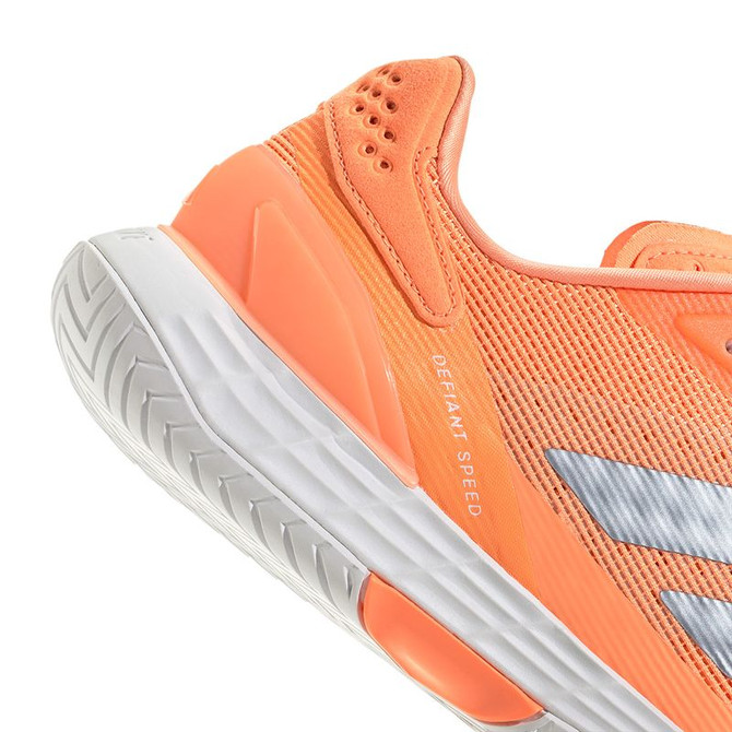 adidas Defiant Speed 2 Womens Tennis Shoe - Beam Orange/Crystal Sky/White - 8