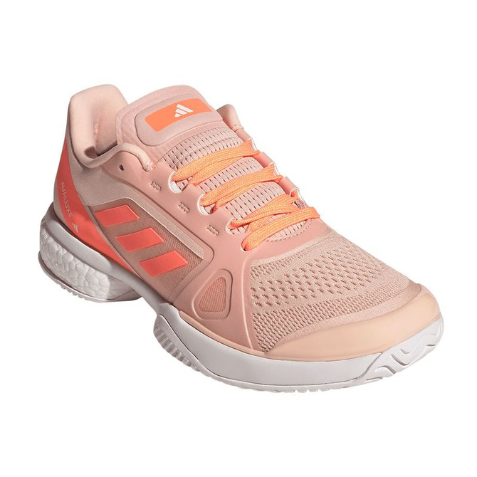 adidas Avaluxe Womens Tennis Shoe - Blush Pink/Beach Orange/White - 4