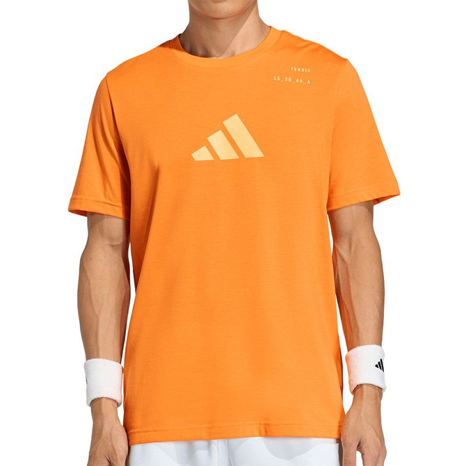 adidas Tennis Graphic Tee Shirt - Pure Orange
