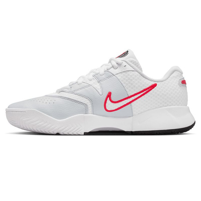 Nike Court Lite 4 Mens Tennis Shoe - White/Light Crimson/Pure Platinum - 3