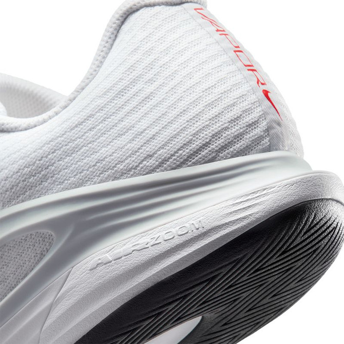 Nike Zoom Vapor 12 Mens Tennis Shoe - White/Light Crimson/Pure Platinum - 6