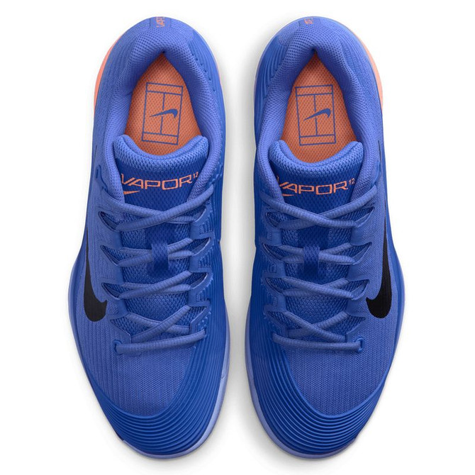 Nike Zoom Vapor 12 Womens Tennis Shoe - Sapphire/Black/Light Thistle/Orange - 6
