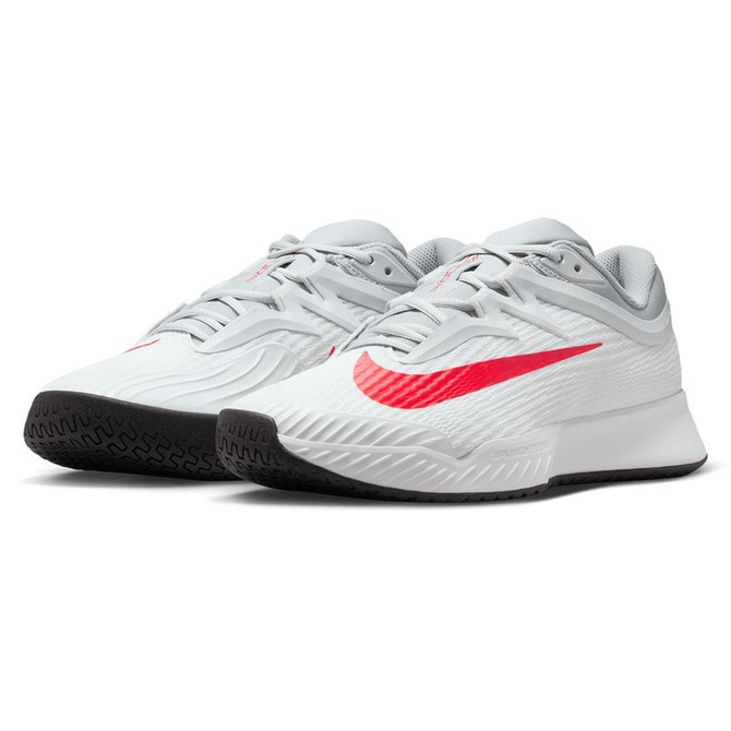 Nike Zoom Vapor Pro 3 Mens Tennis Shoe - White/Light Crimson/Pure Platinum - 4