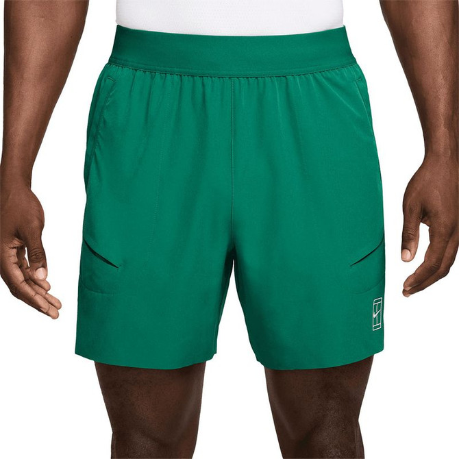 Nike Court 6 inch Advantage Short - Malachite/White
