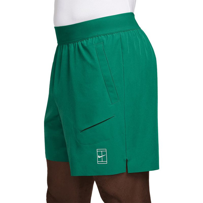 Nike Court 6 inch Advantage Short - Malachite/White - 2