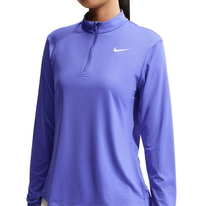 Nike Victory 1/2 Zip Long Sleeve Top - Sapphire/White - 3
