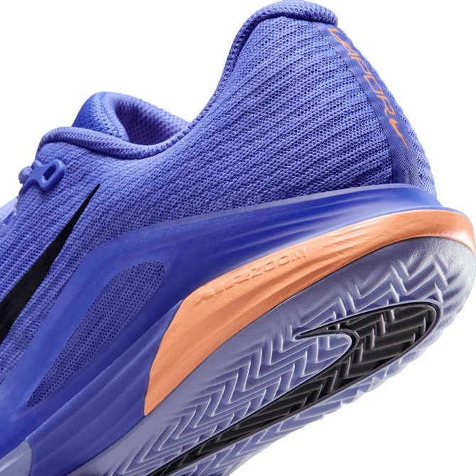 Nike Zoom Vapor 12 Womens Clay Tennis Shoe - Sapphire/Black/Light Thistle/Orange - Final Sale - 8
