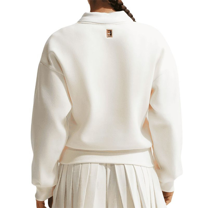 Nike Court Collection Fleece Crew - Sail/Midnight Navy - 2