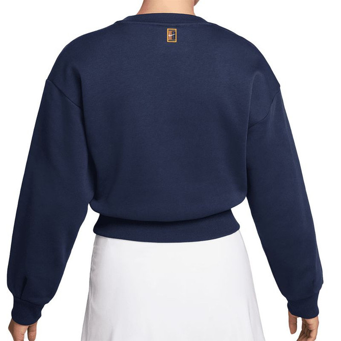 Nike Court Collection Fleece Crew - Midnight Navy/Sail - 2