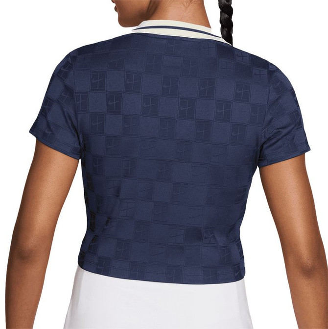 Nike Court Collection Crop Polo - Midnight Navy/Sail - 2