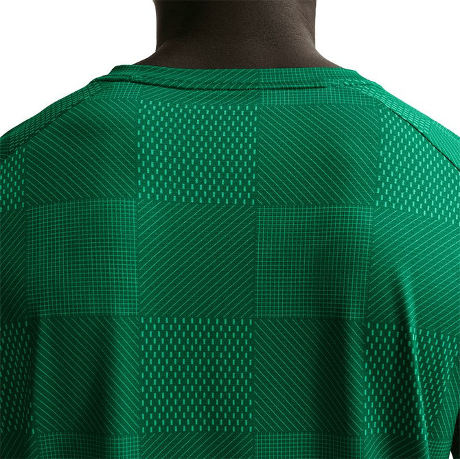 Nike Court Printed Advantage Crew - Malachite/White - 4