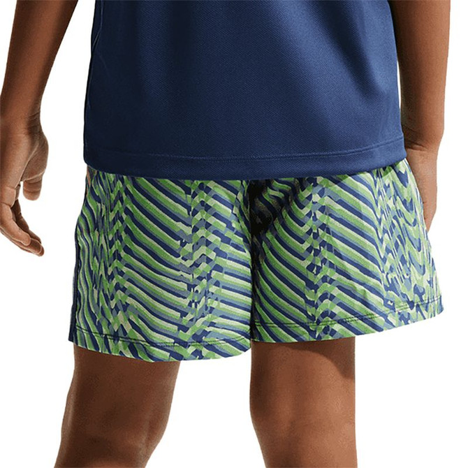 Nike Boys Dri Fit Printed Short - Light Liquid Lime/Mystic Navy/White - 3