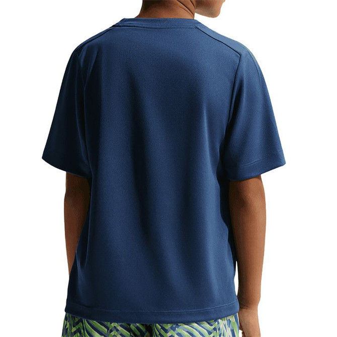 Nike Dri Fit Boys Graphic Tee - Mystic Navy/White - 2