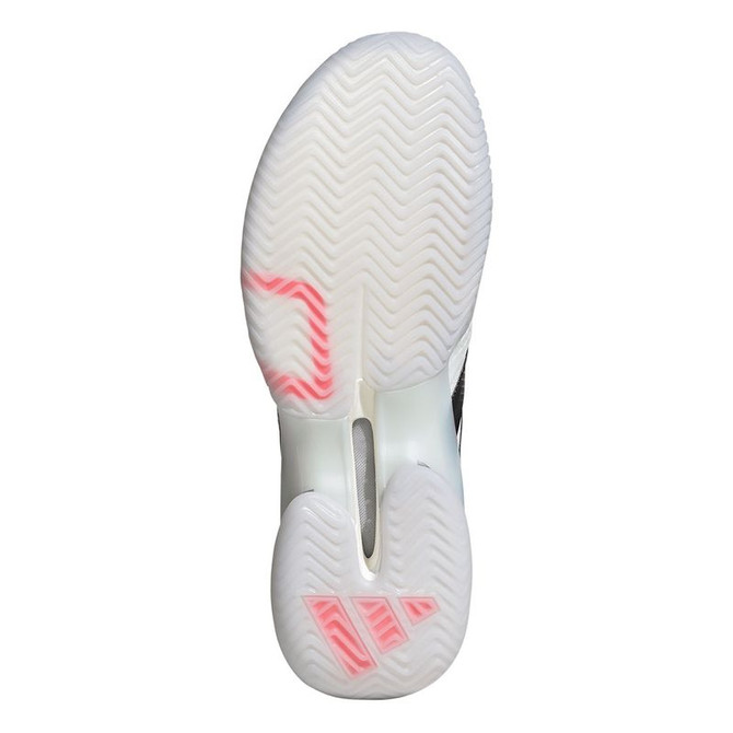 adidas Barricade 14 Mens Wide Tennis Shoe - White/Core Black/Lucid Red - 2